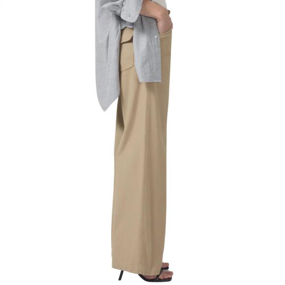 NEW CITIZENS OF HUMANITY paloma utility trouser in khaki - Picture 3 of 4